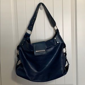 Matt&Nat Navy Blue large shoulder bag.